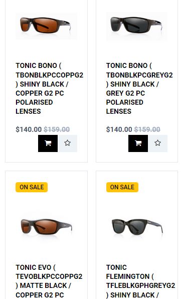 Tonic - fishing sunglasses Australia