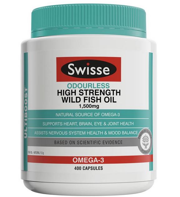 swisse ultiboost odourless high strength wild fish oil